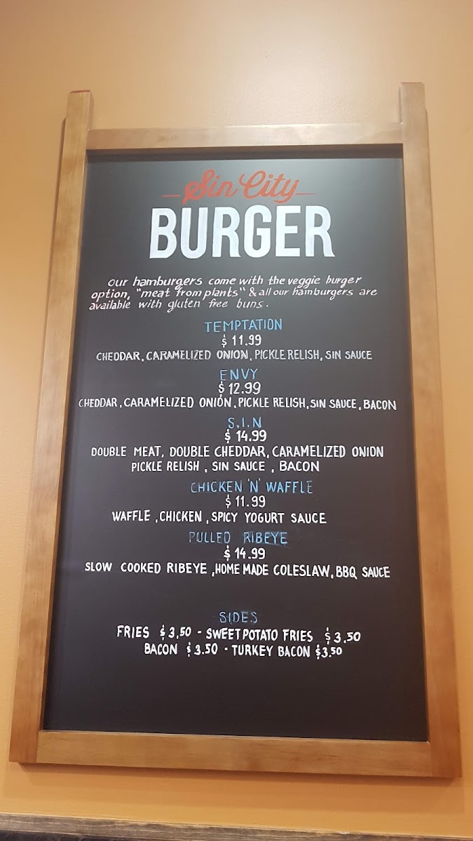 Sin City Burger Menu - Image 5