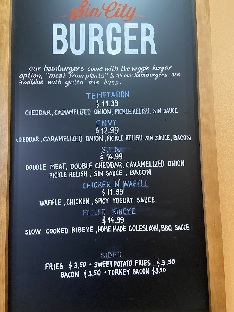 Sin City Burger Menu - Image 6